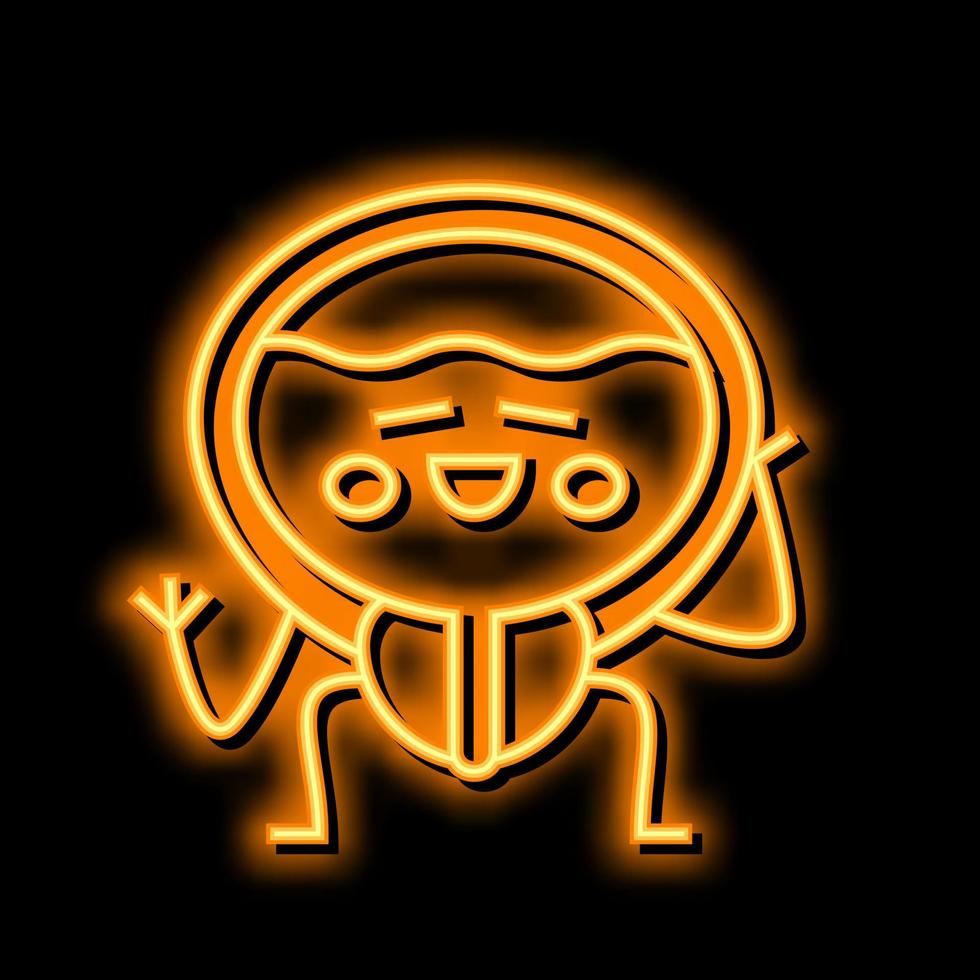bladder healthcare neon glow icon illustration vector