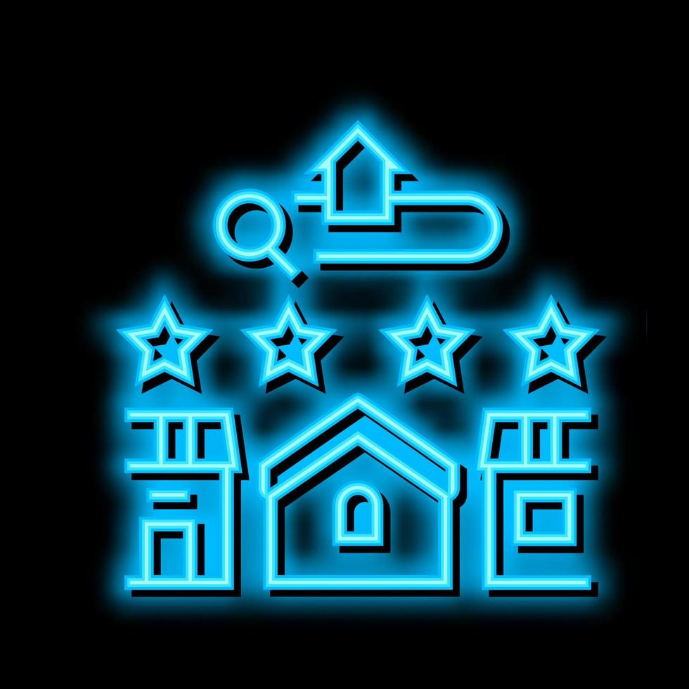 convenience arrangement neon glow icon illustration vector