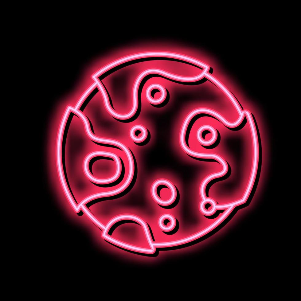 violet planet color icon vector flat illustration