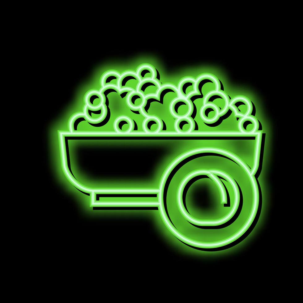 peas groat neon glow icon illustration vector