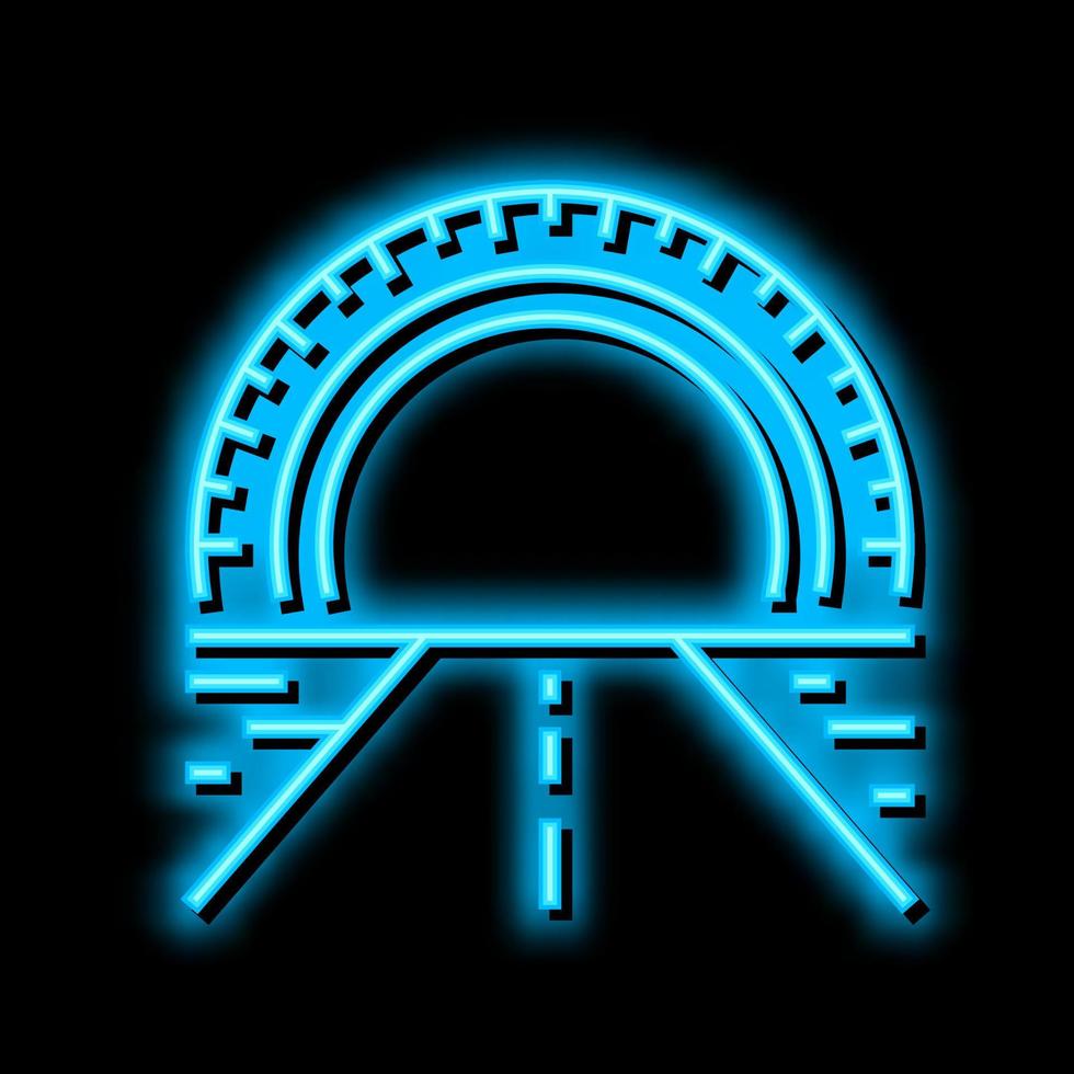 highway tires neon glow icon illustration vector