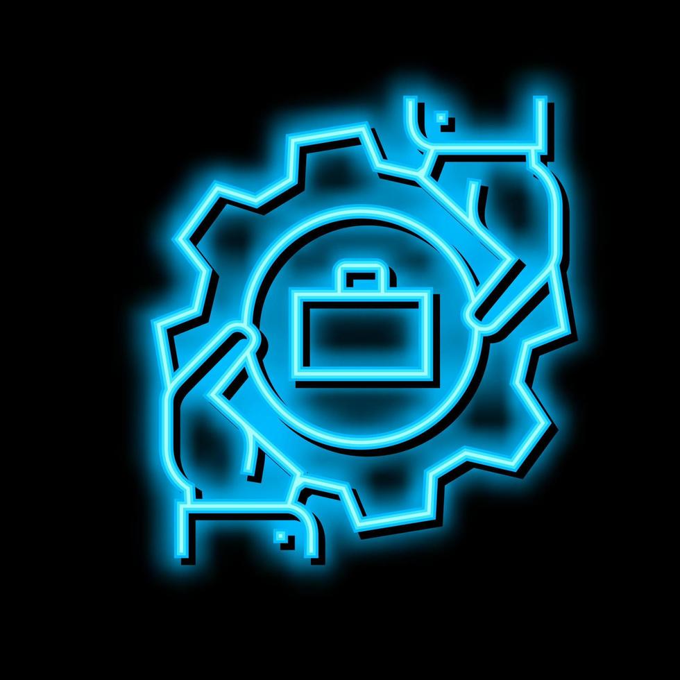 partnership business neon glow icon illustration vector