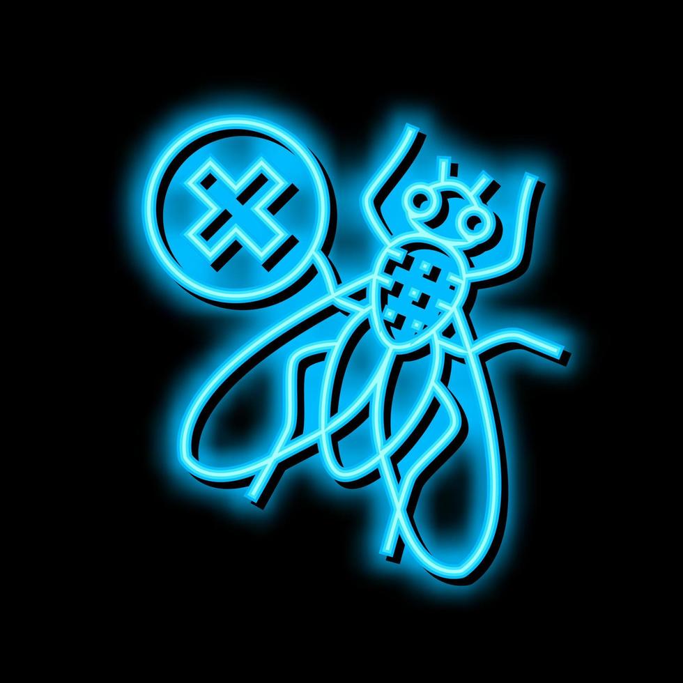 fly control neon glow icon illustration vector