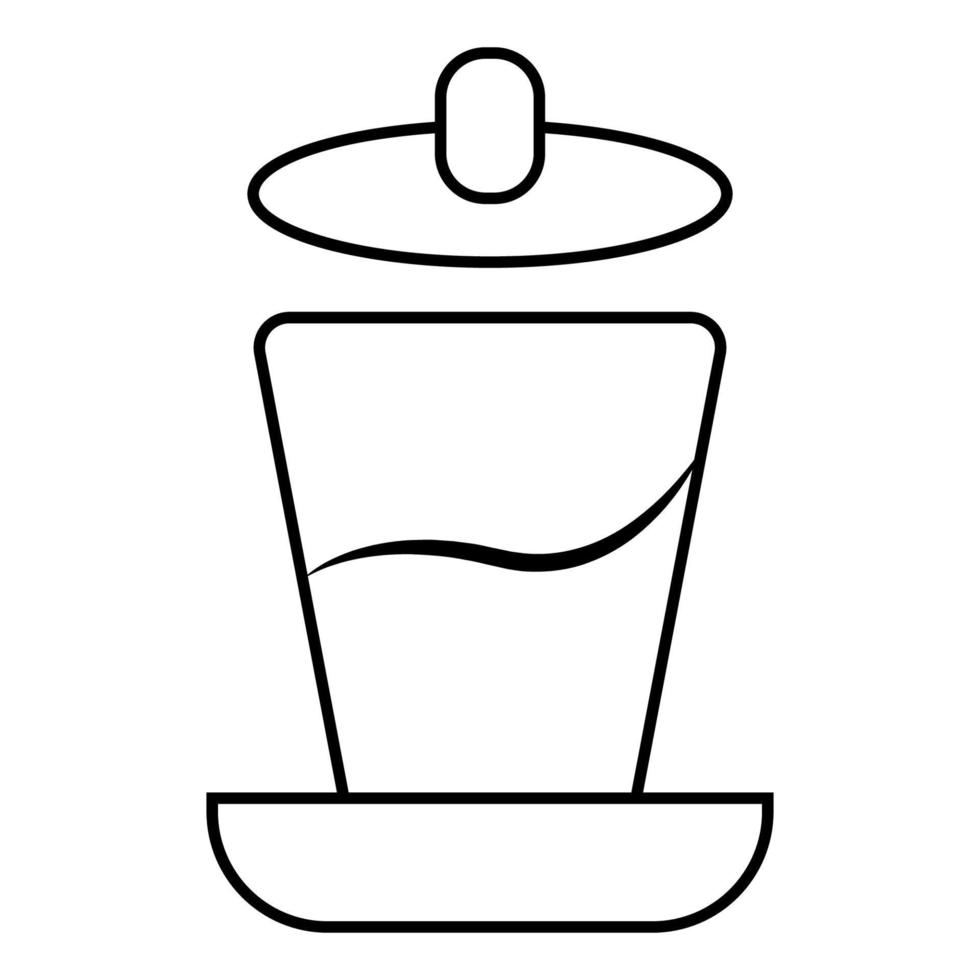 vaso icono ilustración vector