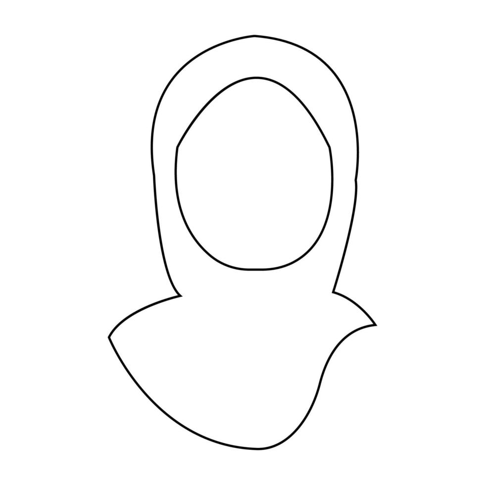 hijab icon illustration vector