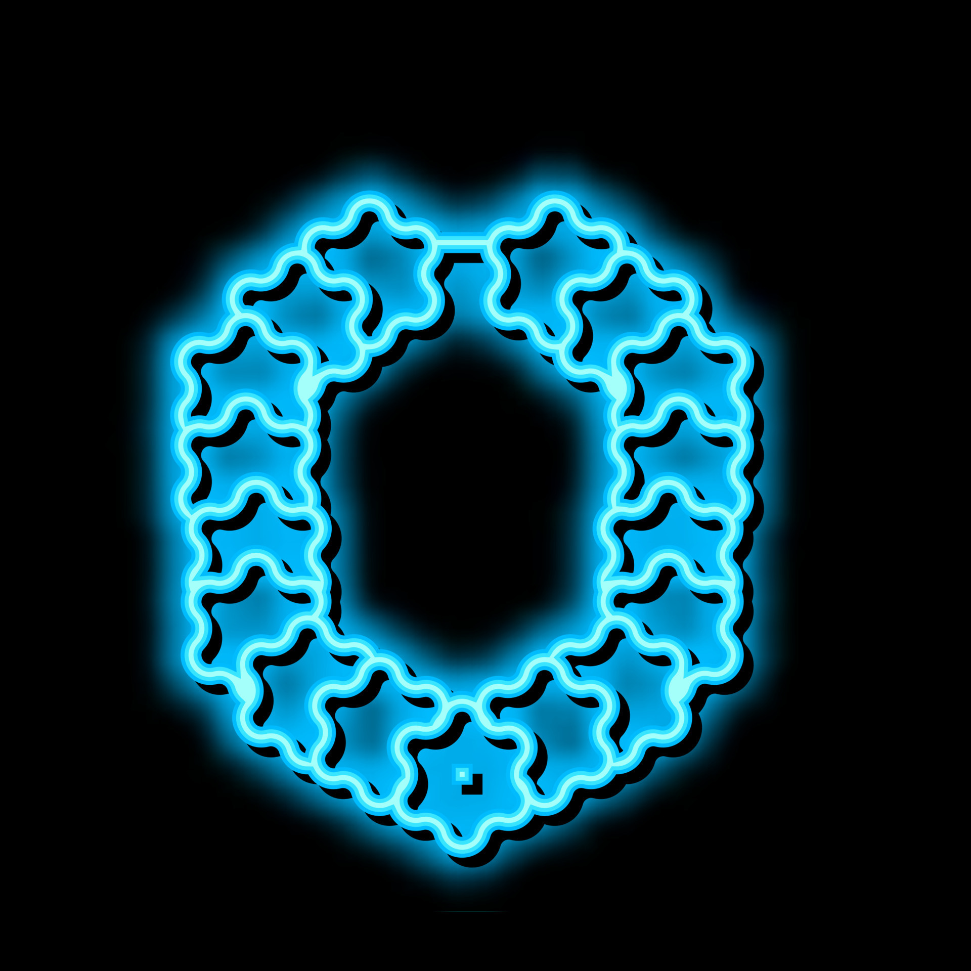 flower decoration neon glow icon illustration 20375403 Vector Art at