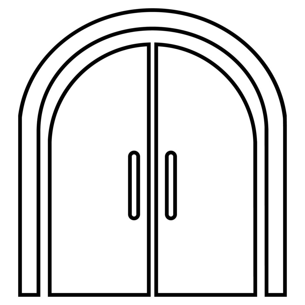 door icon illustration vector