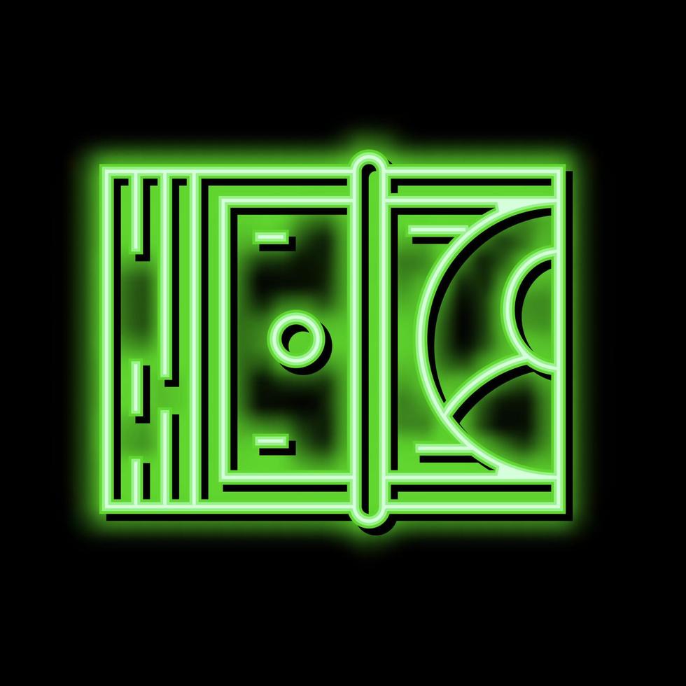money banknotes for player in video game neon glow icon illustration vector