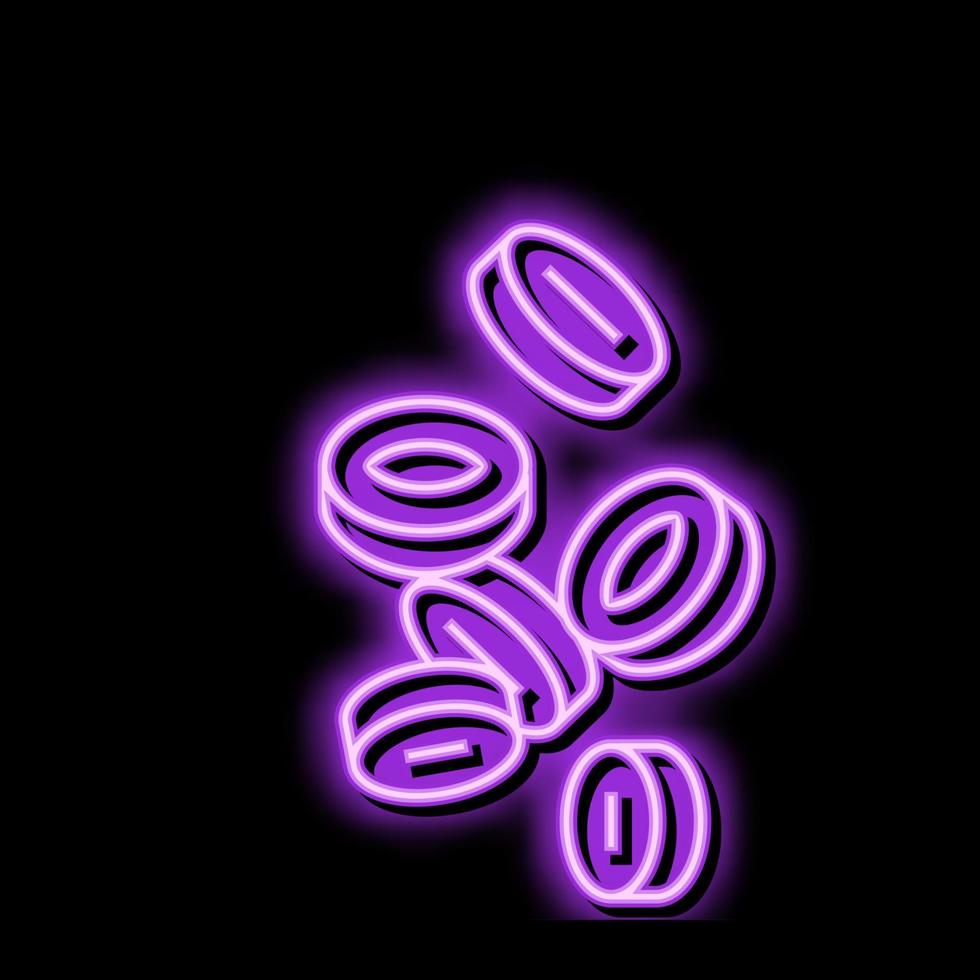 olive slice food cut neon glow icon illustration vector