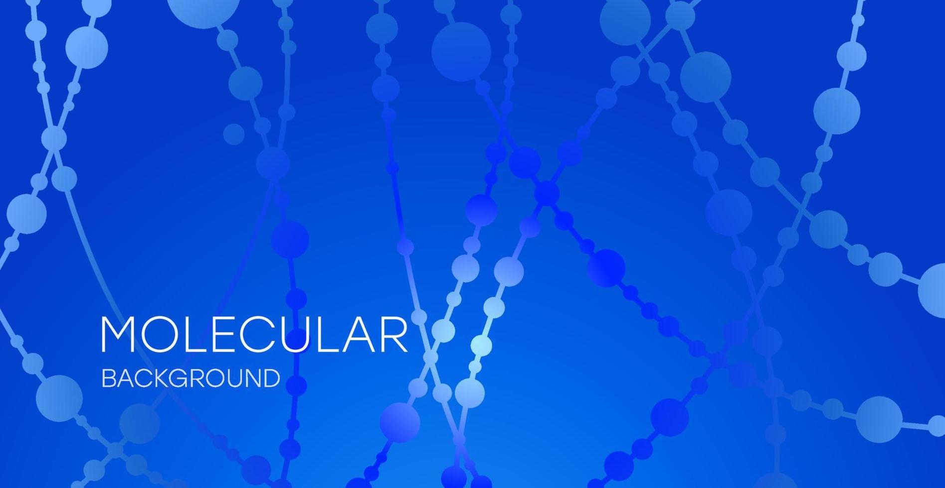 Molecular structure background. Abstract background. Medical, science and technology concepts, vector illustration.