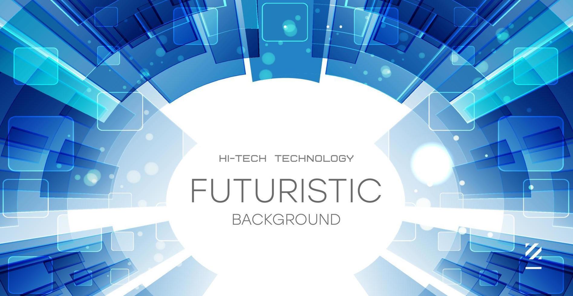 Blue tech abstract background. Hi-tech digital technology and engineering, digital telecom technology concept. vector