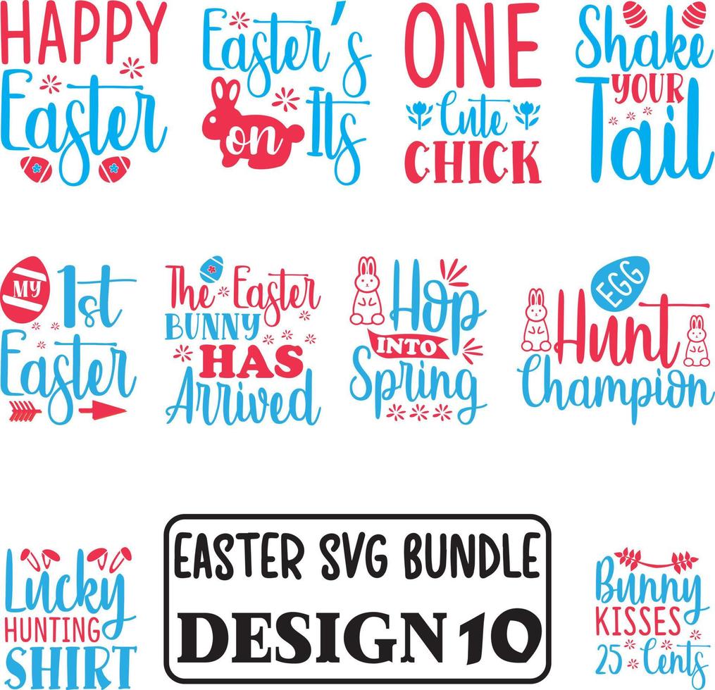 Easter SVG Bundle vector