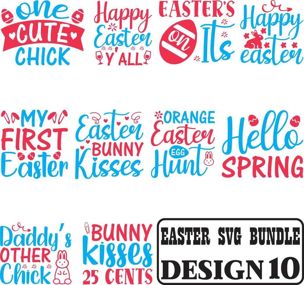 Easter SVG Bundle vector