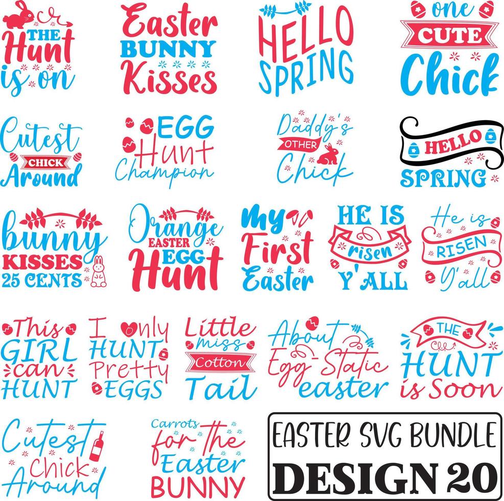 Easter SVG Bundle vector