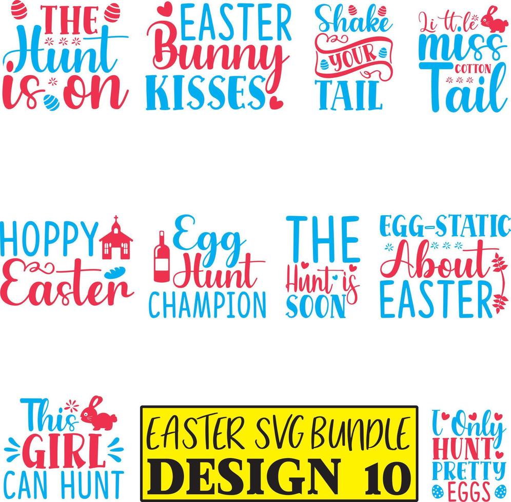 Easter SVG Bundle vector