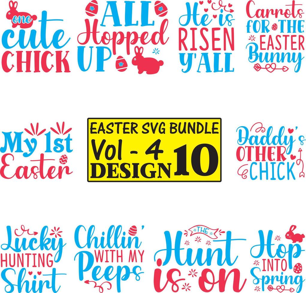 Easter SVG Bundle Vol - 4 vector