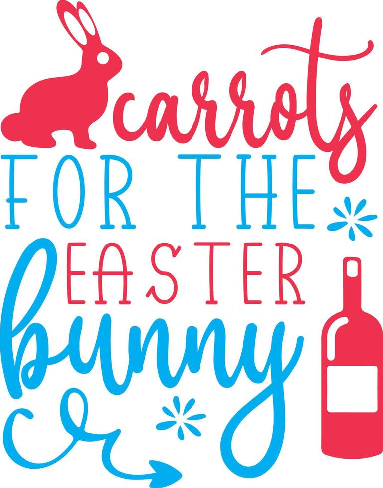 Carrots for the Easter Bunny vector