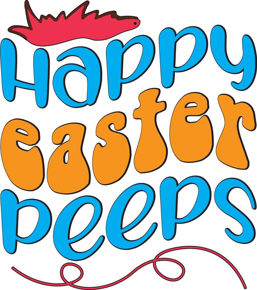 happy Easter peeps vector