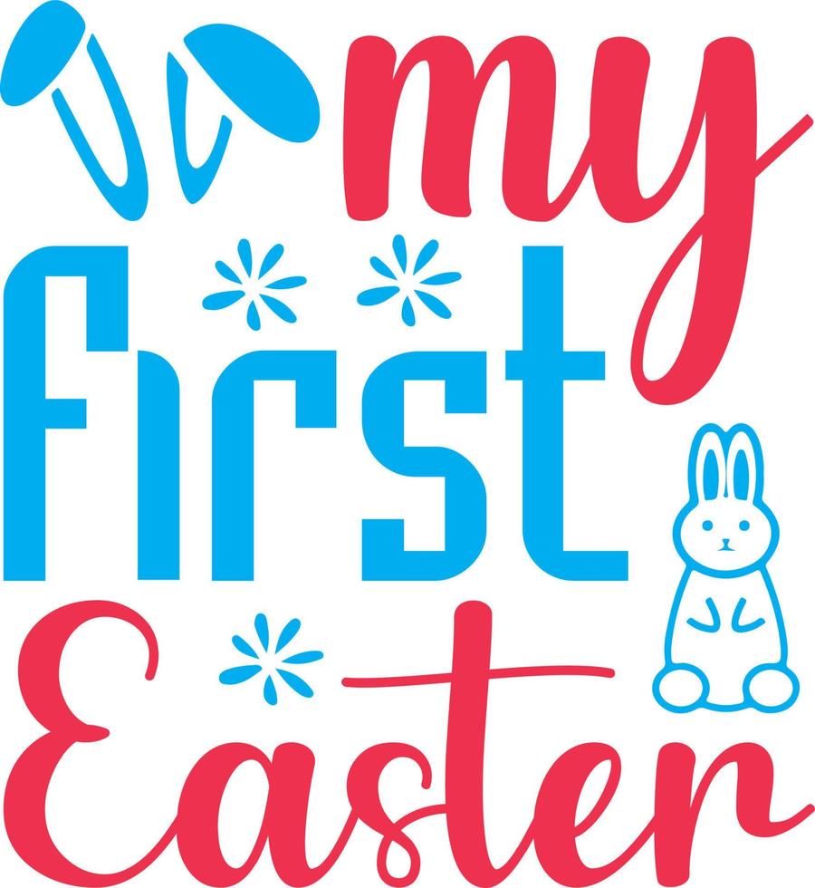 My First Easter vector