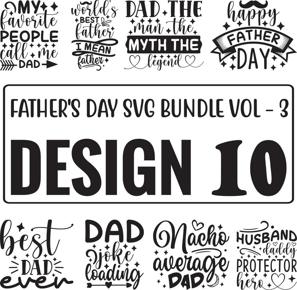Father's Day SVG Bundle Vol - 3 vector