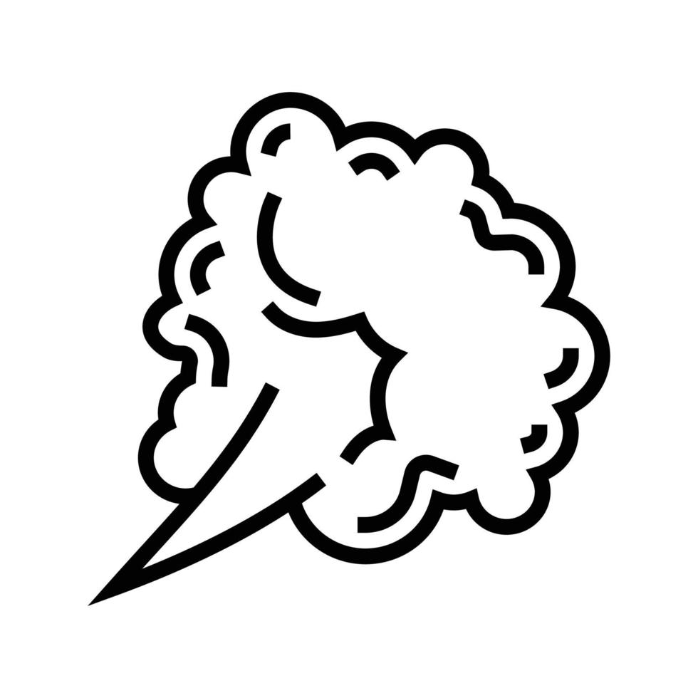 puff smell color icon vector illustration