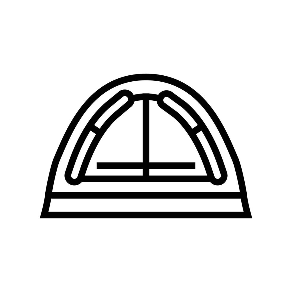 roof tent vacation line icon vector illustration
