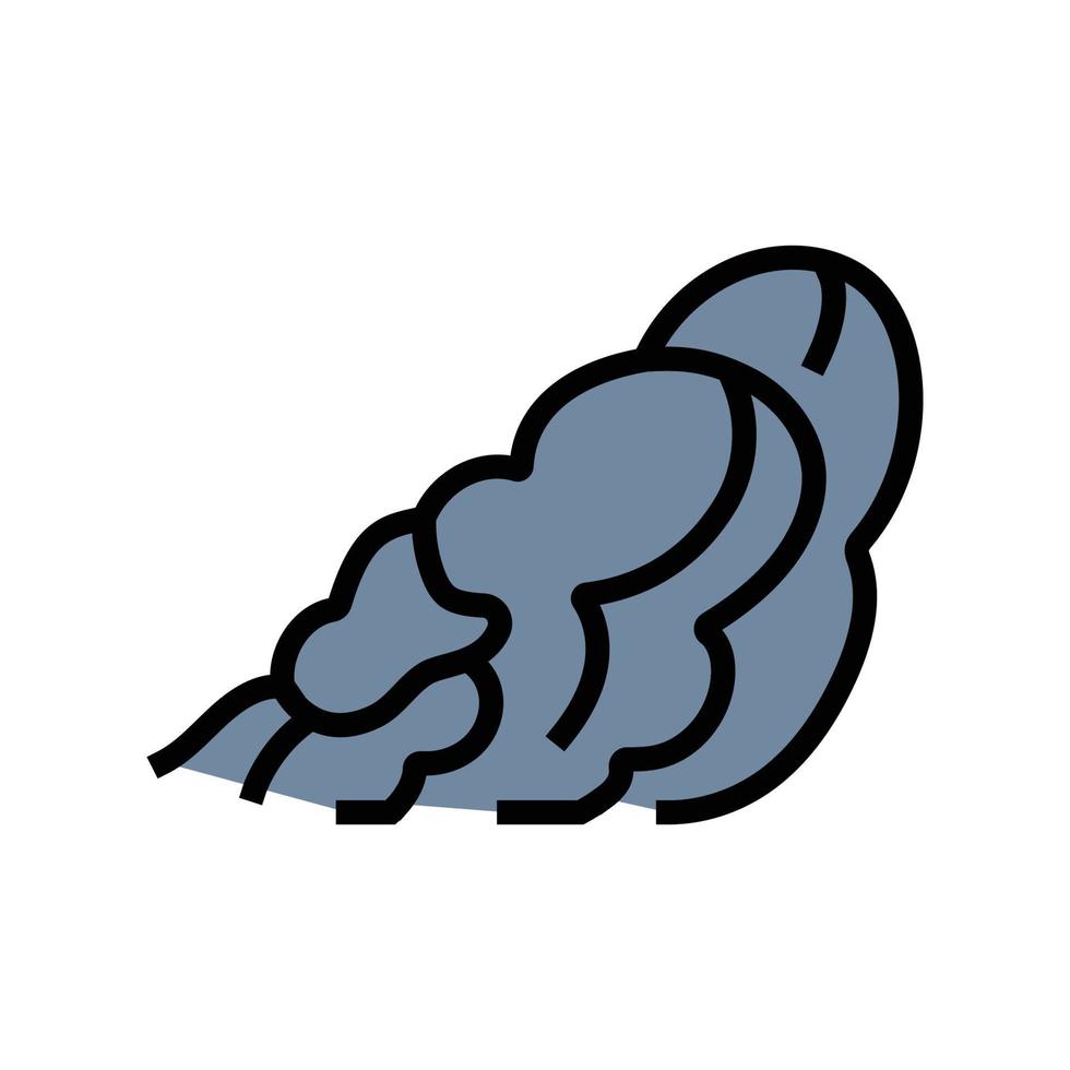 gas smell color icon vector illustration