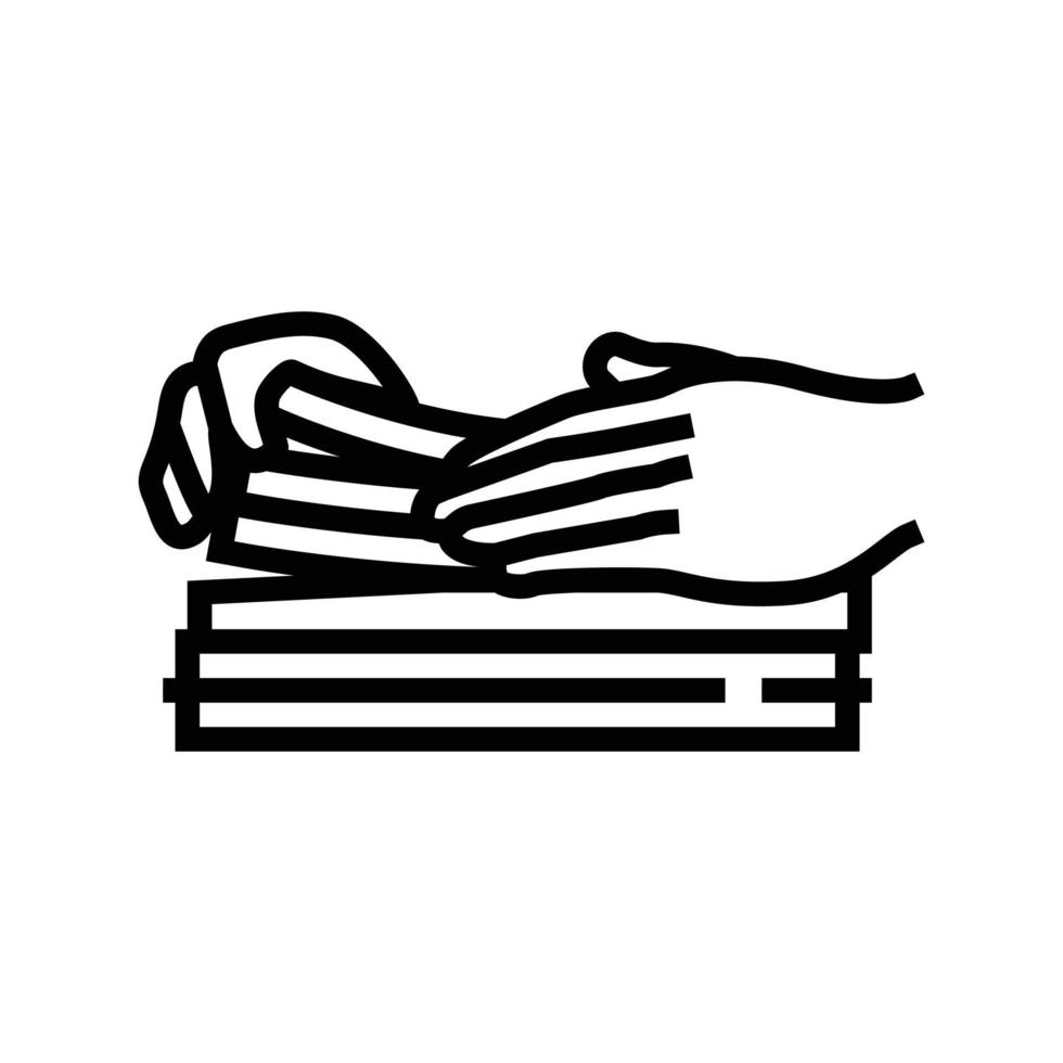 review paper document line icon vector illustration