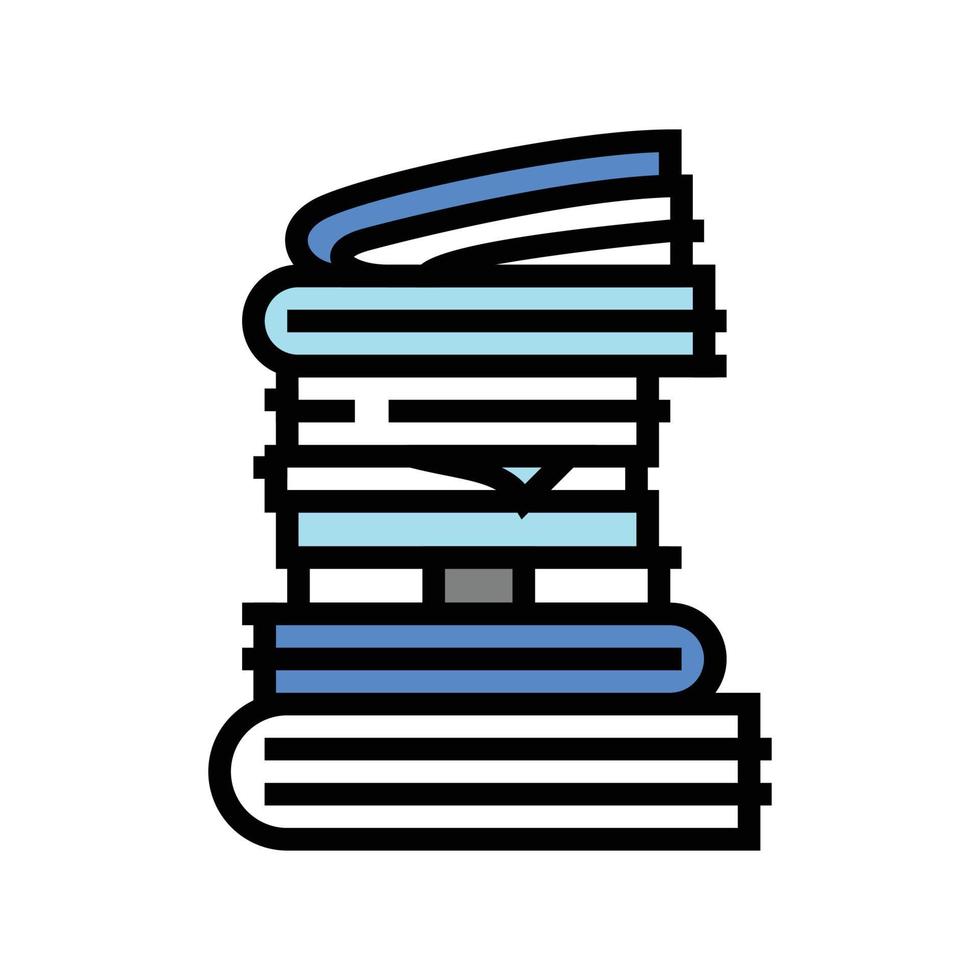 document paper stack color icon vector illustration