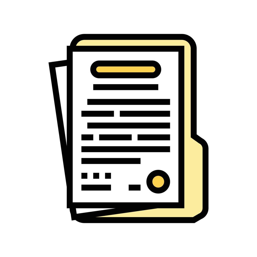 terms condition paper document color icon vector illustration
