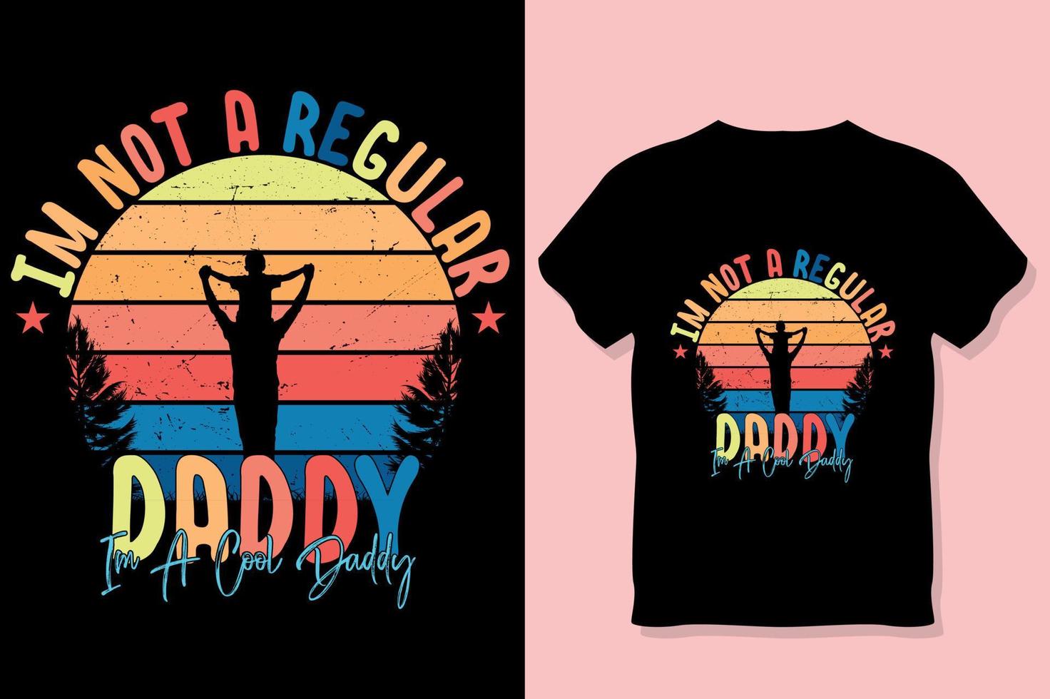 father t shirt elements or father's day shirt design vector