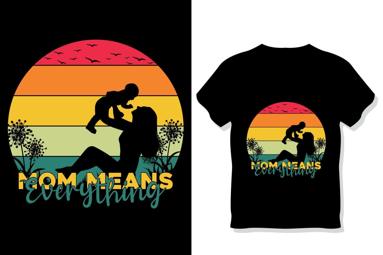 Mom t shirt or mother's day  t shirt vector