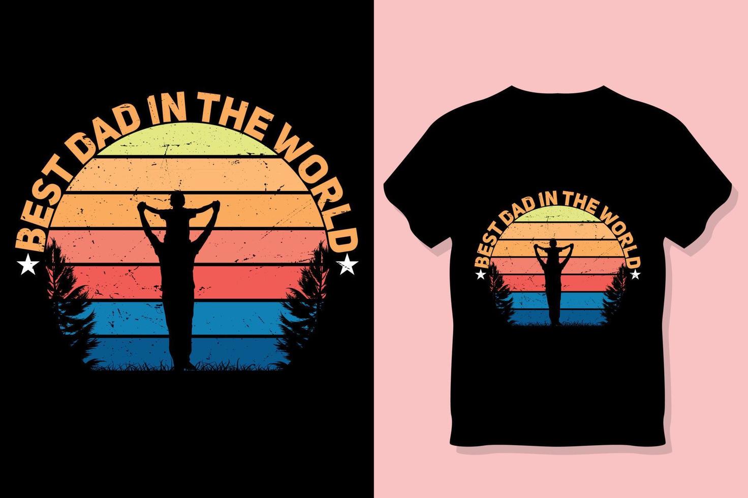 father t shirt elements or father's day shirt design vector