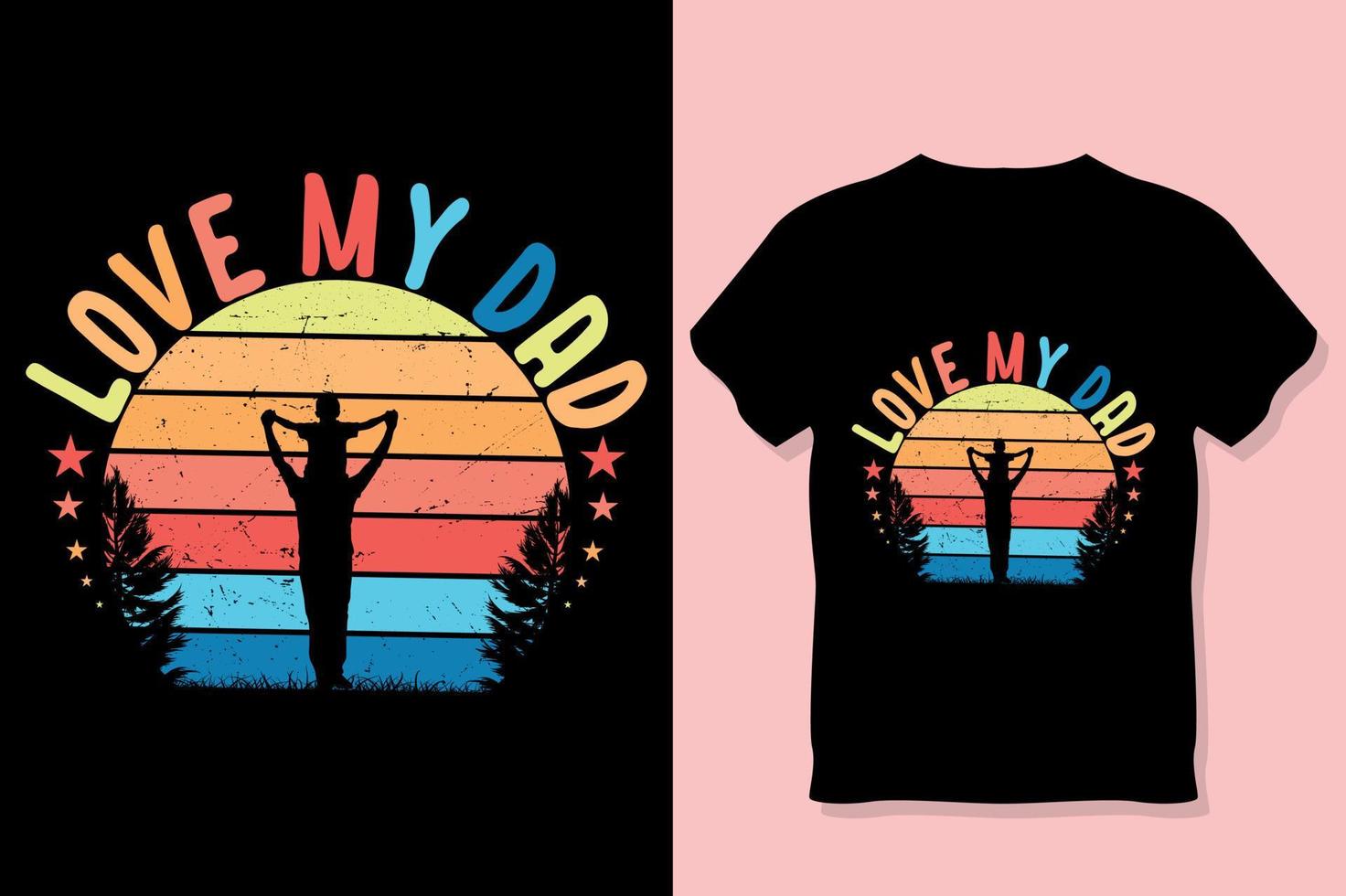 father's day shirt design vector
