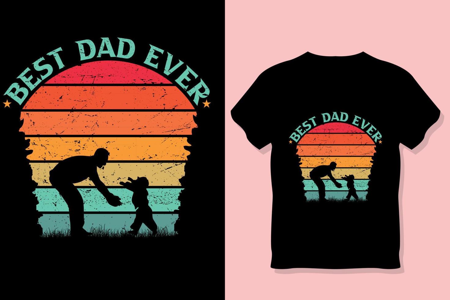 father t shirt elements or father's day shirt design vector