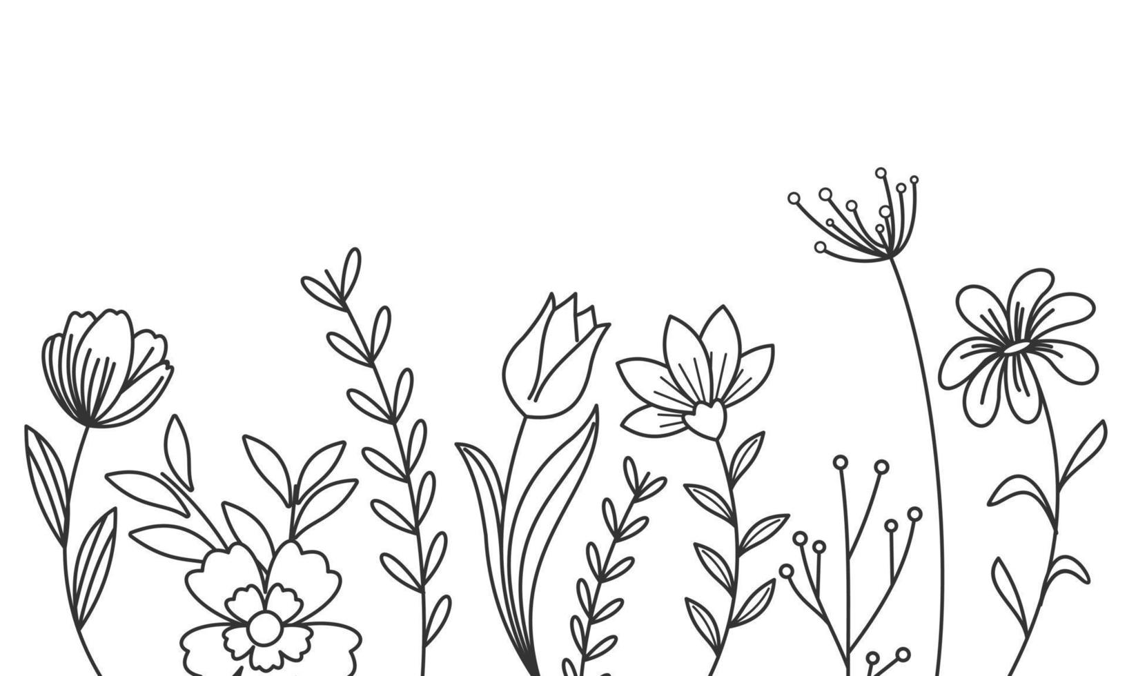Black And White Flowers Vector Art, Icons, and Graphics for Free Download