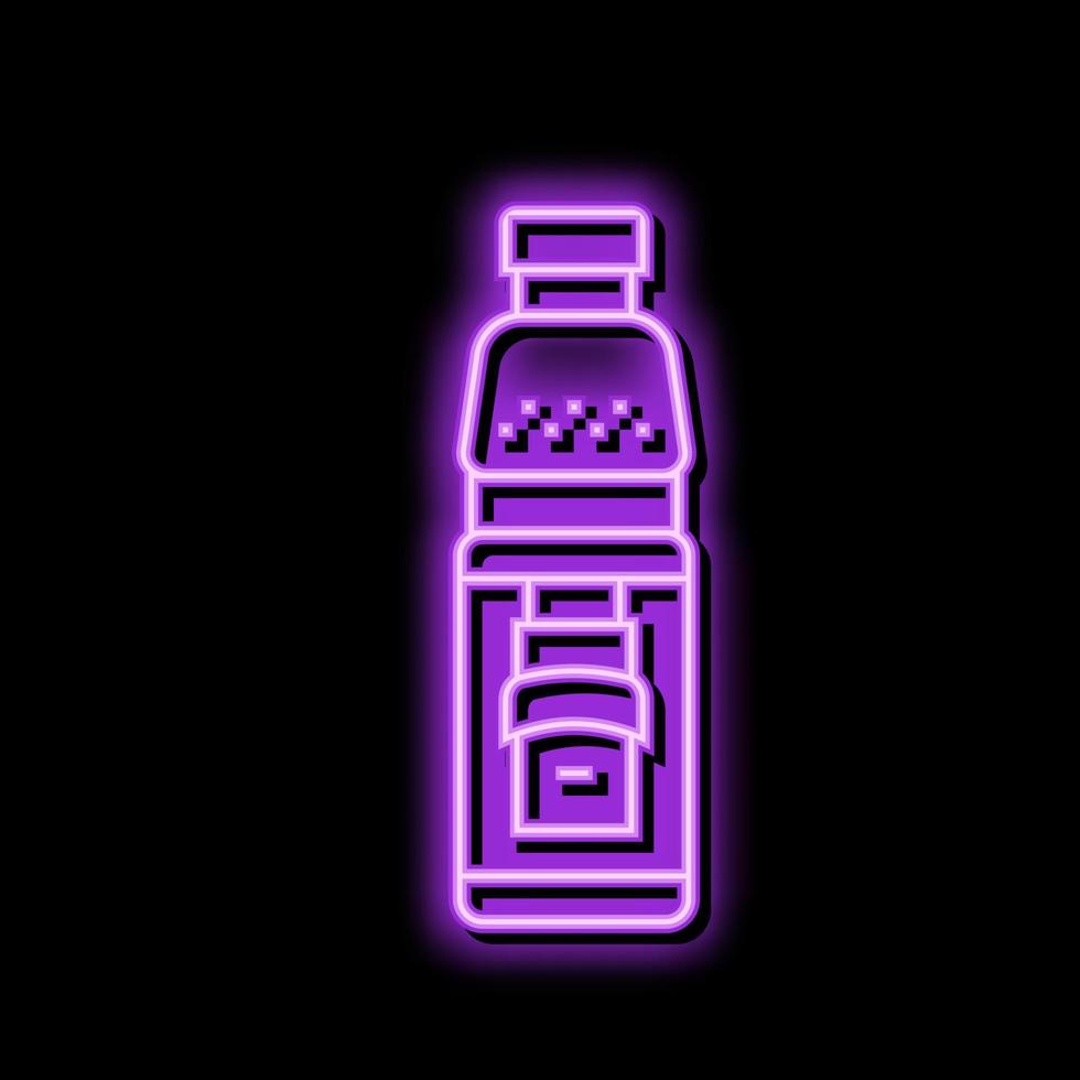 juice pomegranate neon glow icon illustration vector