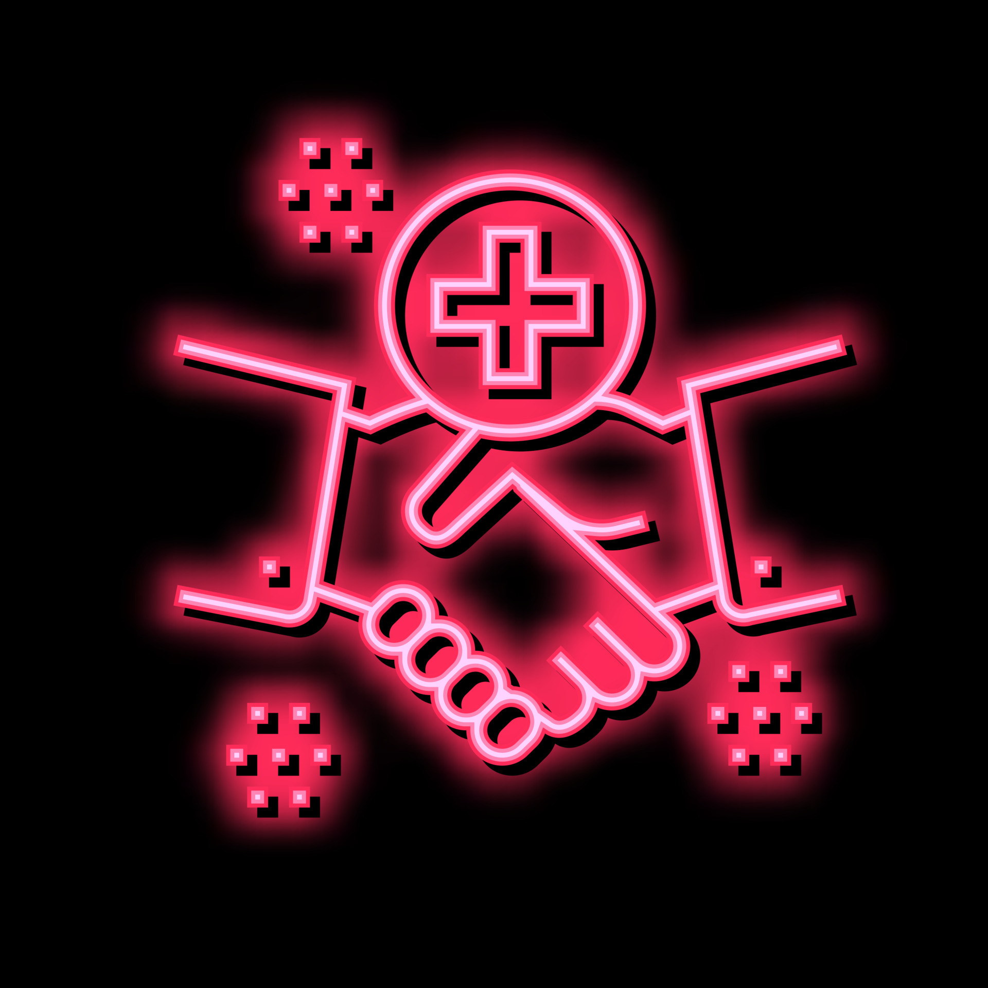 Handshake Emoji Neon Sign For Sale // Neonstation