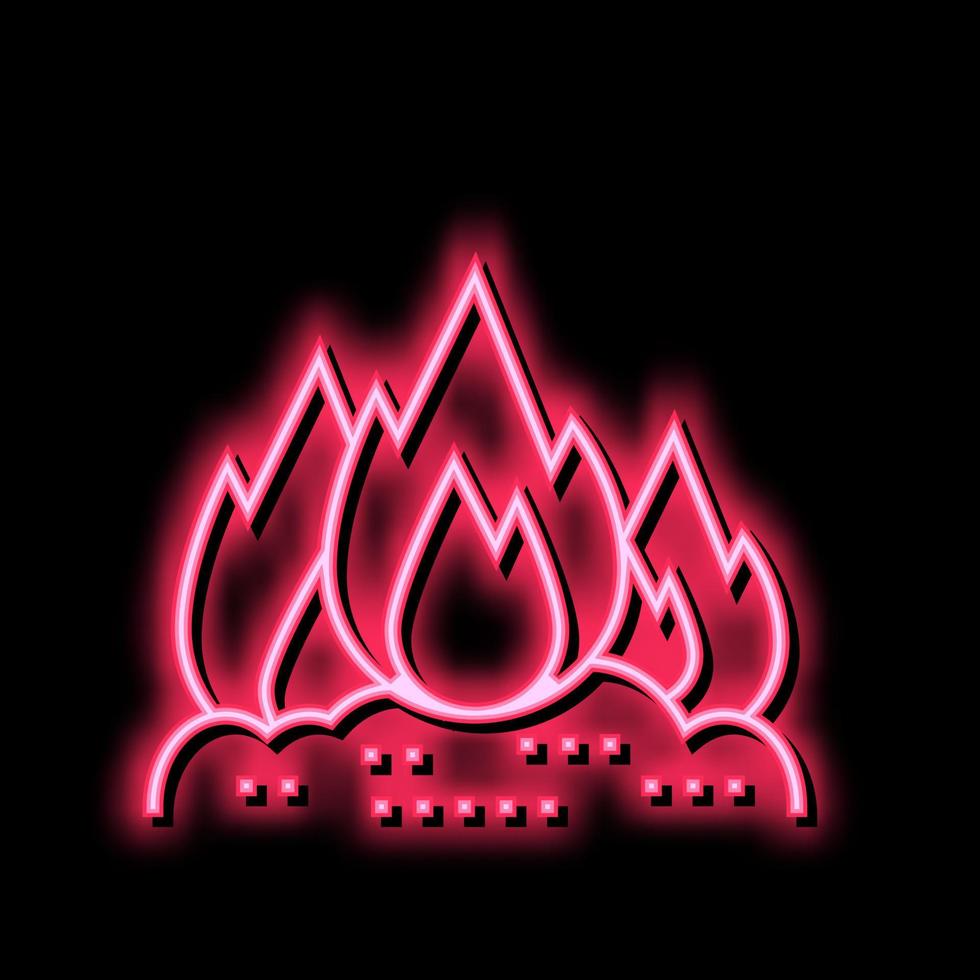 burning carbage color icon vector illustration