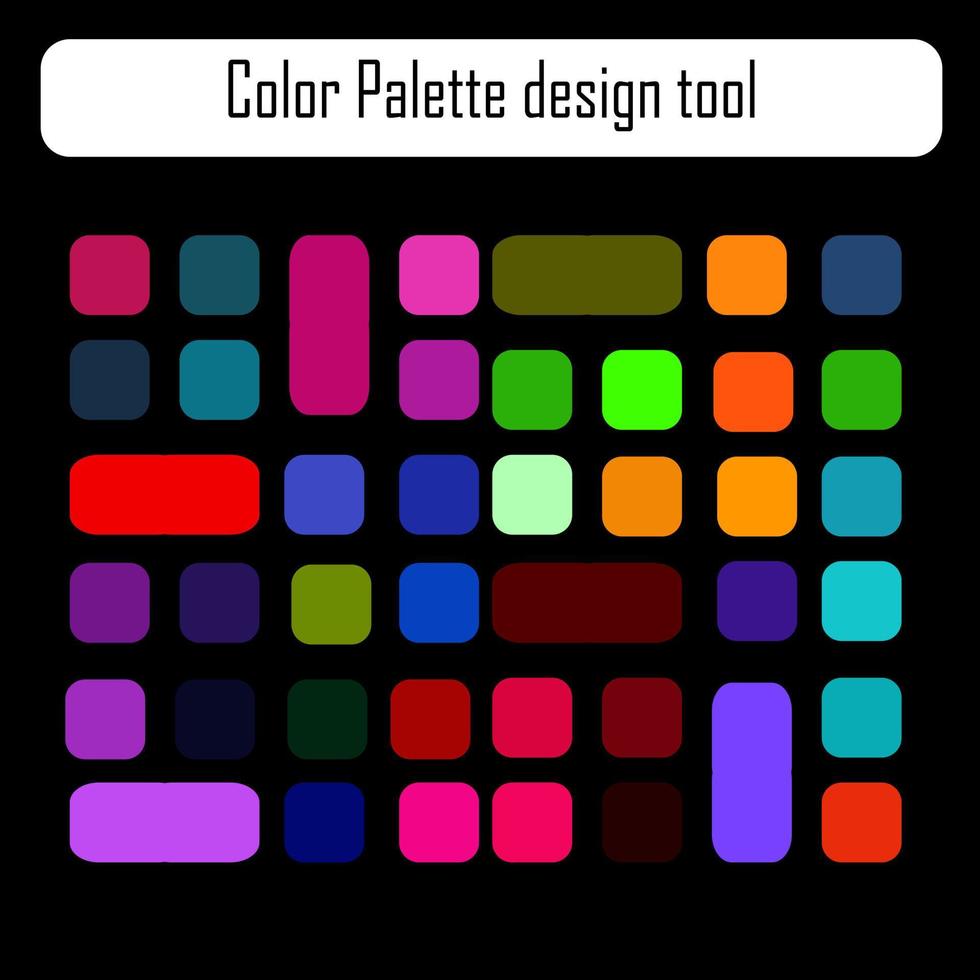 Colorful Palette Design Tools vector