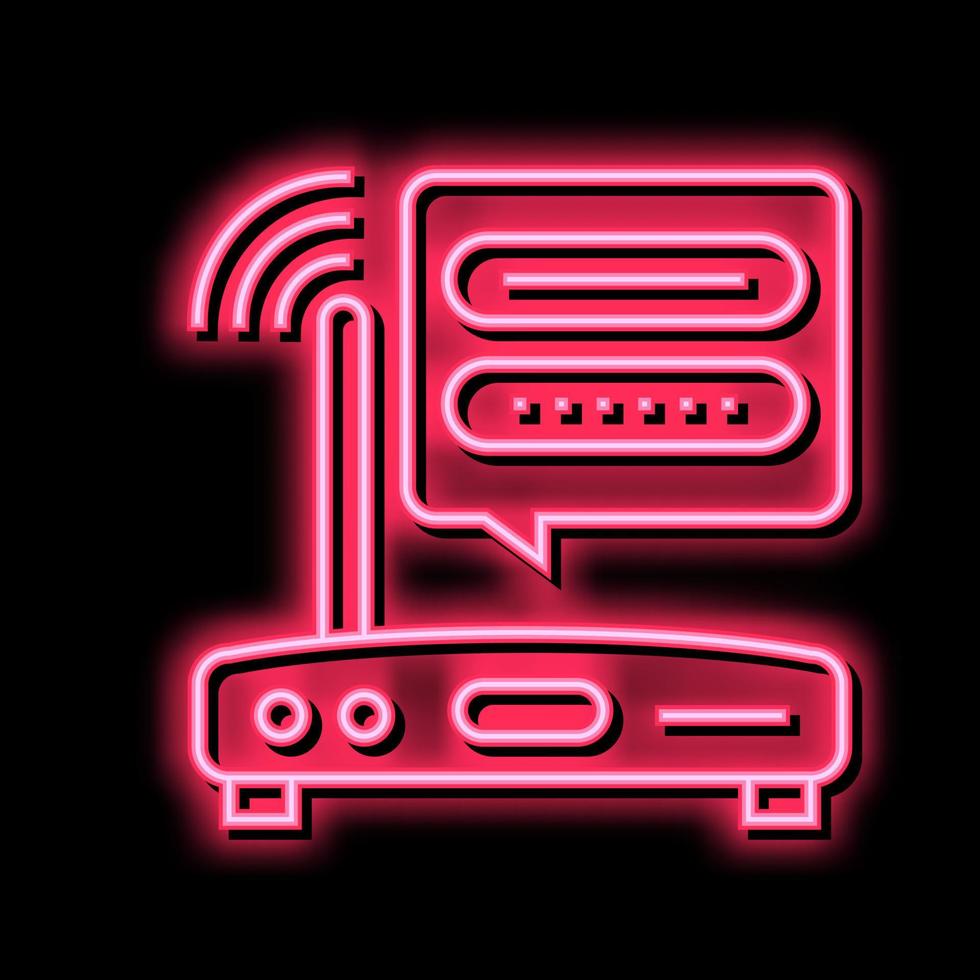 ilustración de vector de icono de color de contraseña de enrutador wifi