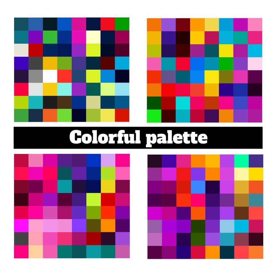 Color Palette vector art editable Graphical element