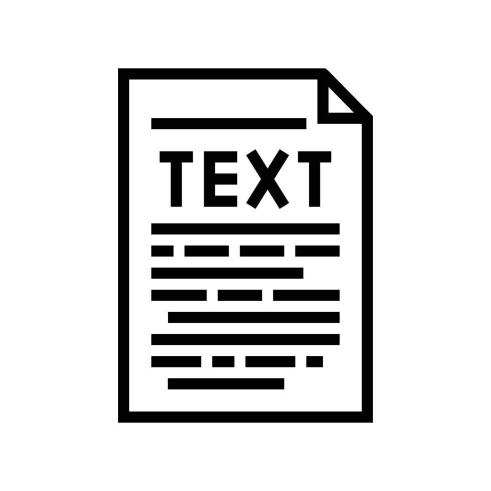 text document file line icon vector illustration 20377352 Vector Art at ...