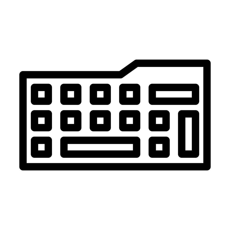 diseño de icono de teclado vector