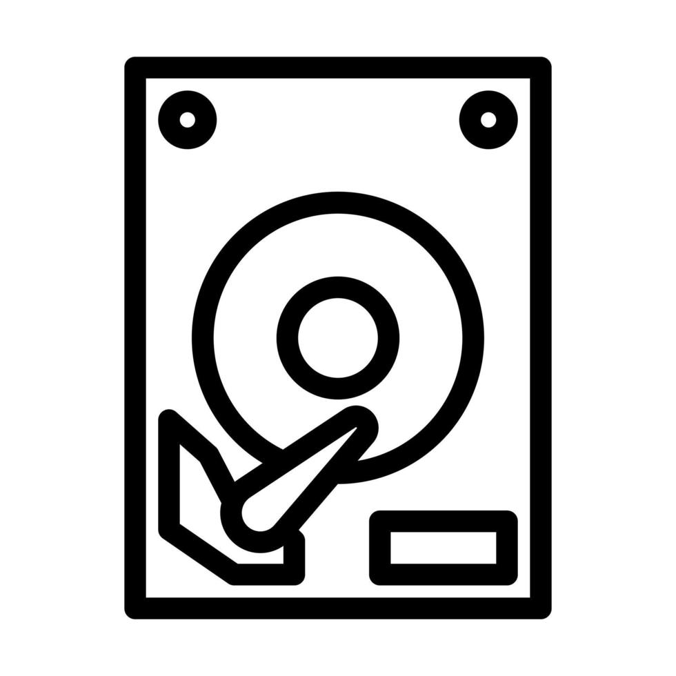 diseño de icono de disco duro vector