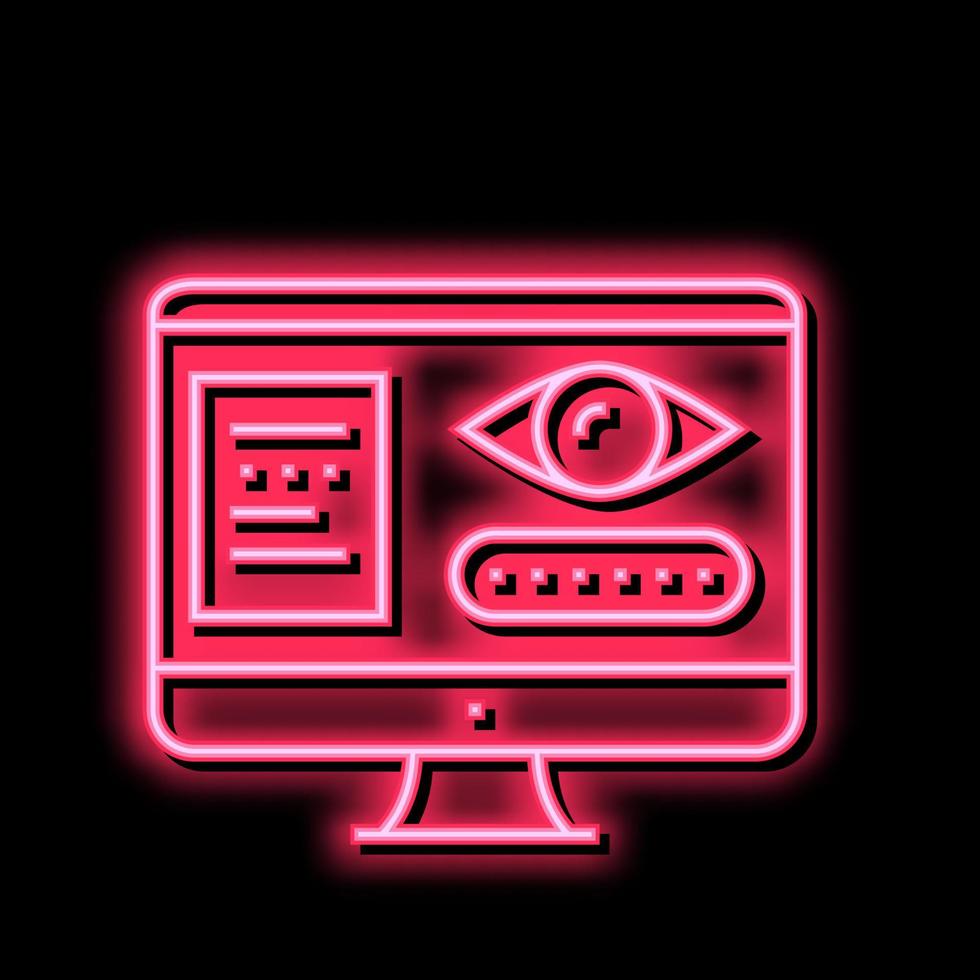 spied password access color icon vector illustration