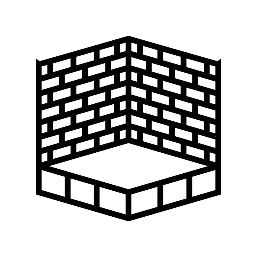 piso edificio casa línea icono vector ilustración