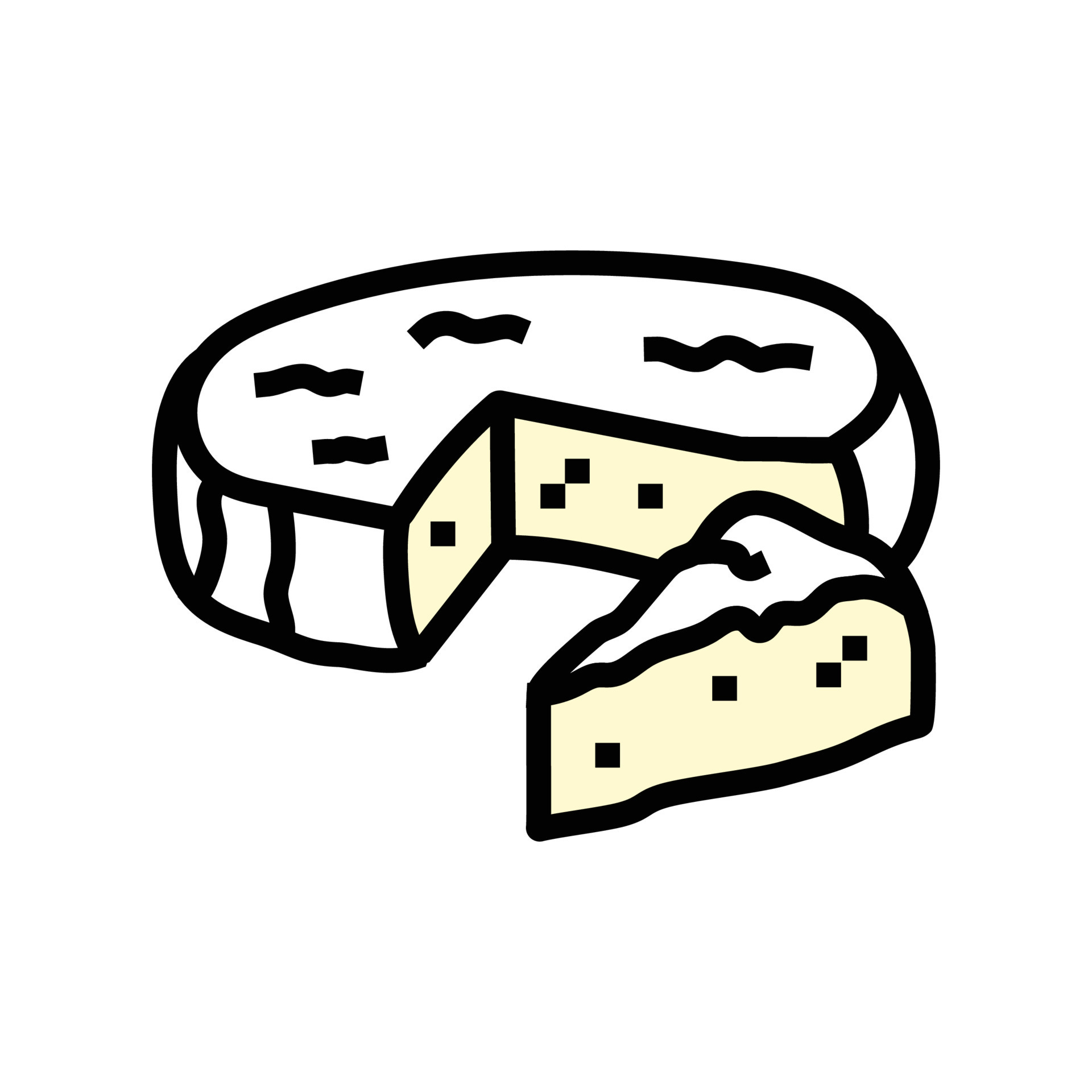 brie cheese food slice color icon vector illustration 20377969 Vector