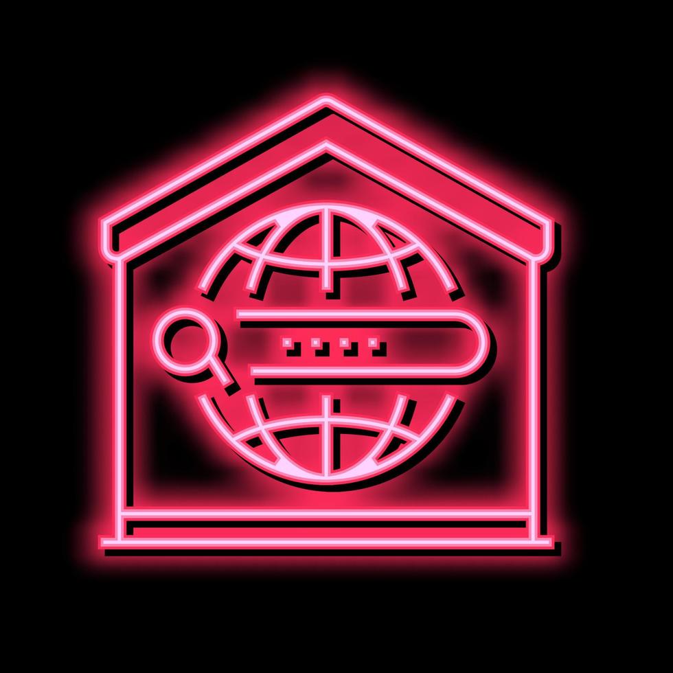 search web site at home color icon vector illustration