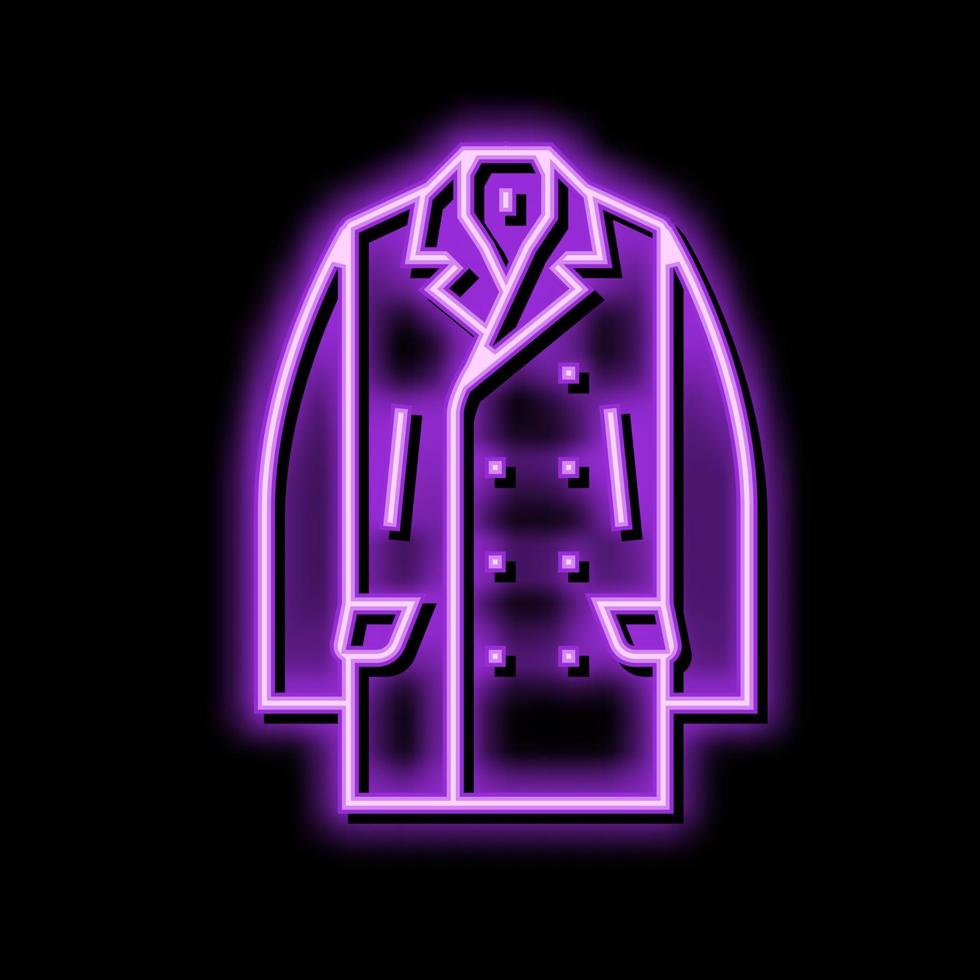 peacoat outerwear male color icon vector illustration